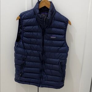 Patagonia Men's Blue Quilted down Vest M